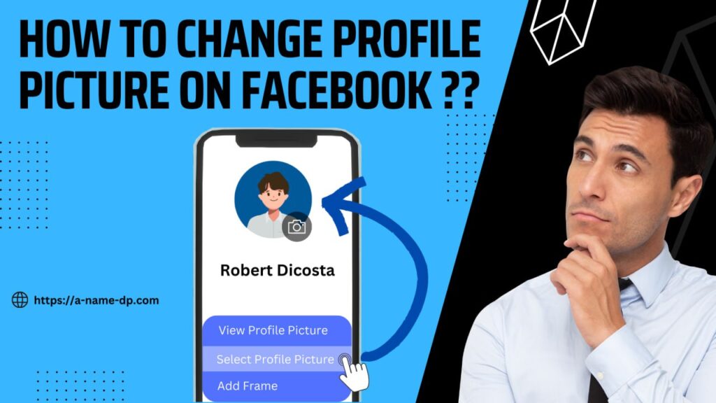 how to change facebook dp